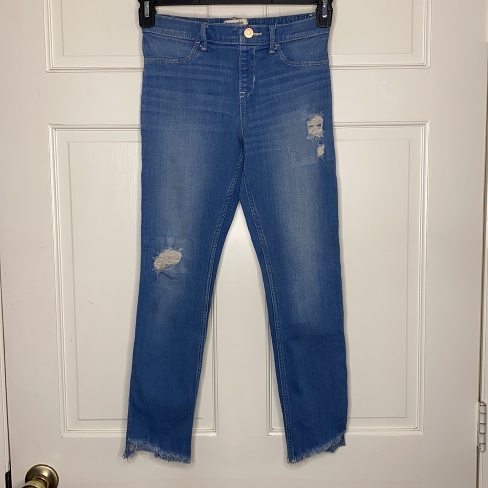 Abercrombie kids ripped pull-on jeggings